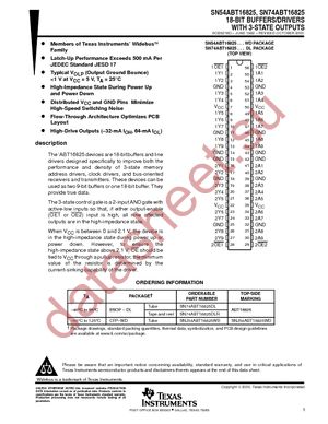 SN74ABT16825DLRG4 datasheet  